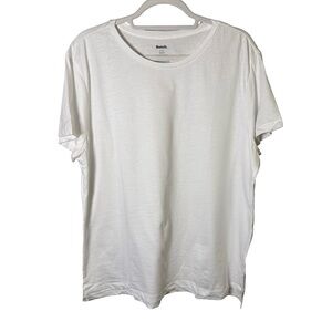 Bench Classic White Short Sleeve Tee Size XL Basic Casual Cotton Minimalist